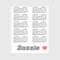 Set of 10 - Elegant Signature Script Name Danielle