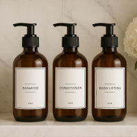 Set of 12 Personalized Waterproof Household Labels