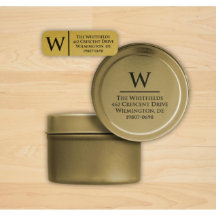 Set of 250 Gold Foil Return Address Labels