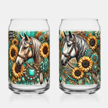 Set of 2 Horse and Sunflower
