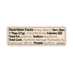 Set of 30 Linear Honey Nutrition Facts Warm White