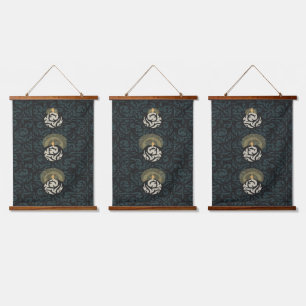 set of 3 candlelight tapestry weave motif
