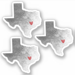 Set of 3 Sending Love From Texas Distressed