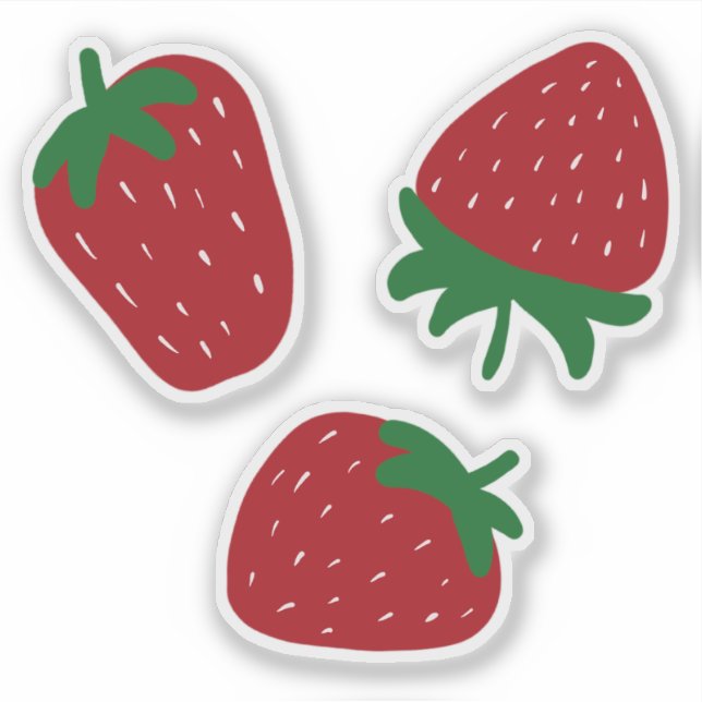 Set of 3 Strawberry (Front)
