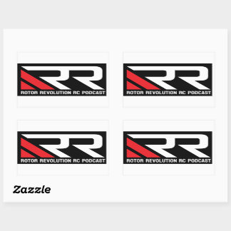 Set of 4 Rotor Revolution RC Podcast Stickers