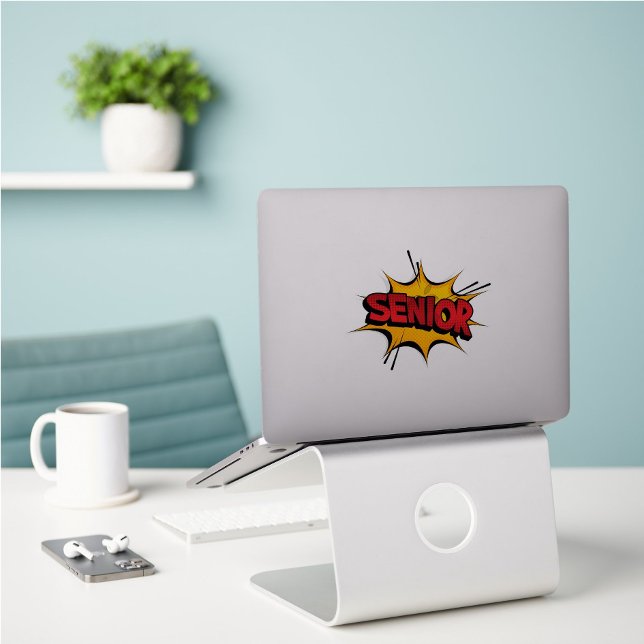 Set of 5 Super Hero Senior Custom-Cut Stickers (Creator Uploaded)