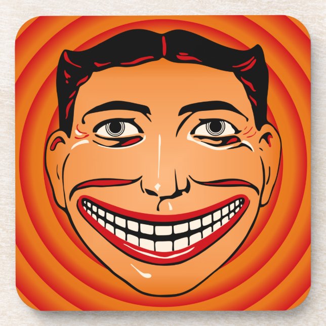 Set of 6 Coney Island Funny Face Coasters (Front)