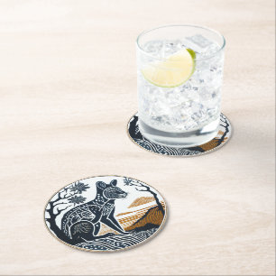 Set of 6 Tasmanian Tiger Paper Coasters