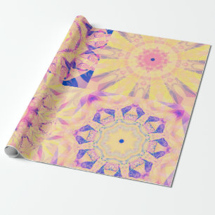 Set of abstract background colourful kaleidoscopic wrapping paper