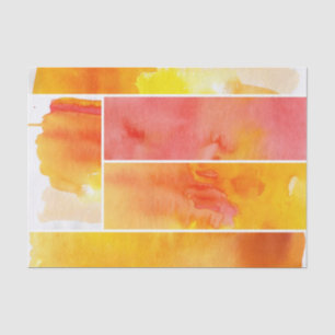 Set of abstract watercolor hand painted tissue paper