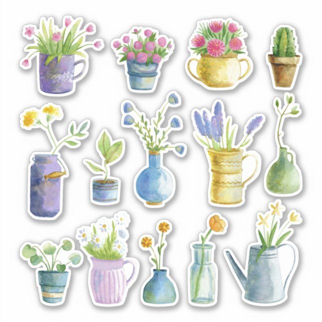Set of bouquets sticker (Front)