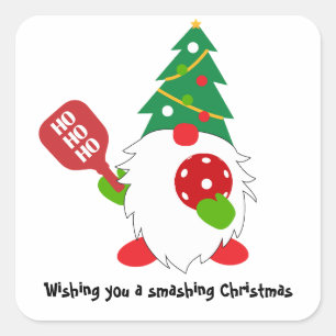 Set of 🎅Christmas pickleball  Square Sticker
