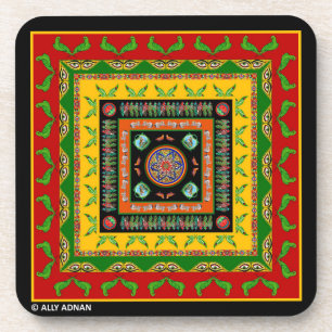Set of Coasters Inspired by Truck Art - 1