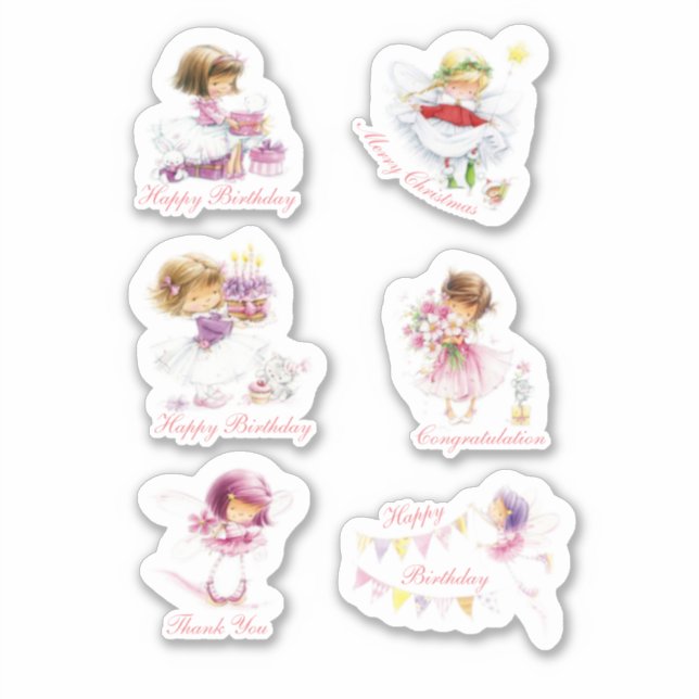 Set of cute girl scrapbook (Front)
