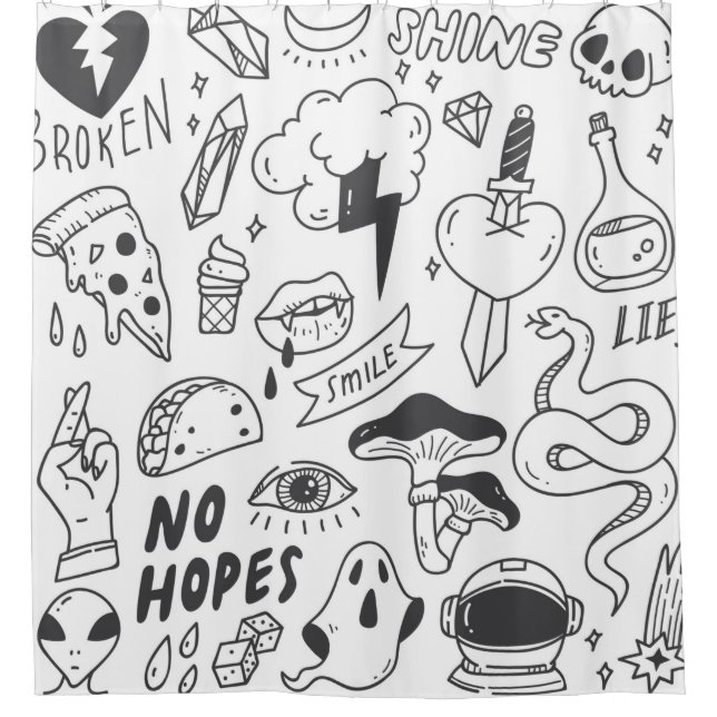 Set of cute graffiti doodle (Front)