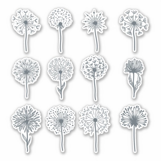 set of dandelions sticker (Front)