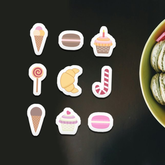 Set of Dessert & Sweet Treats Stickers (Set of Dessert & Sweet Treats Stickers)