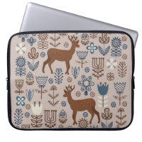Set of flower elements in the Scandinavian style,