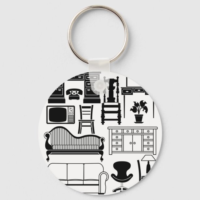 Set of furniture keychain (Front)