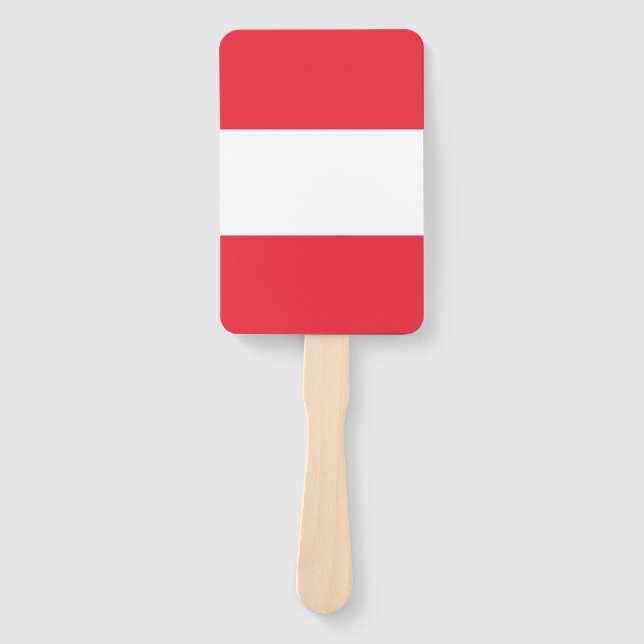Set of hand fan with flag of Austria (Front)