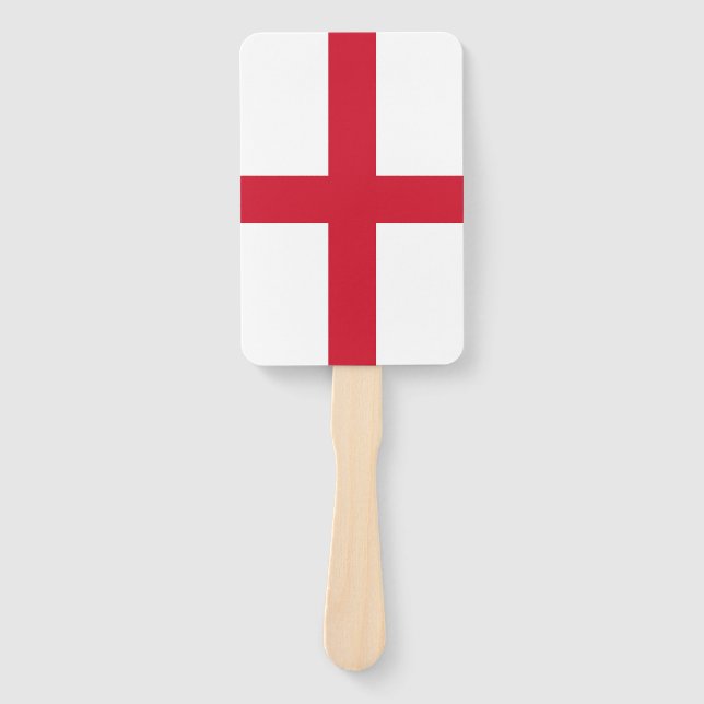 Set of hand fan with flag of England, UK (Front)