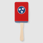 Set of hand fan with flag of Tennessee, USA