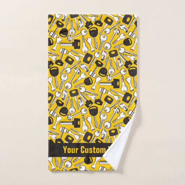 Set of Keys Background (Hand Towel)