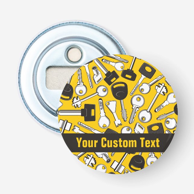 Set of Keys Background Bottle Opener (Front)