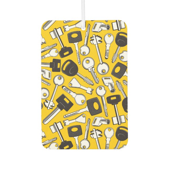 Set of Keys Background Car Air Freshener (Front)