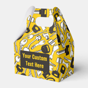 Set of Keys Background Favor Box
