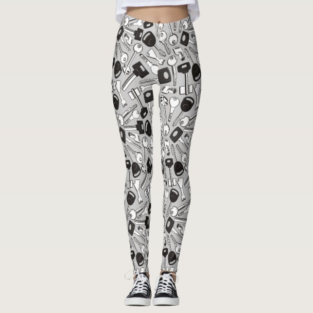 Set of Keys Background Leggings (Front)