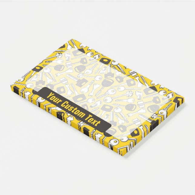 Set of Keys Background Post-it Notes (Angled)