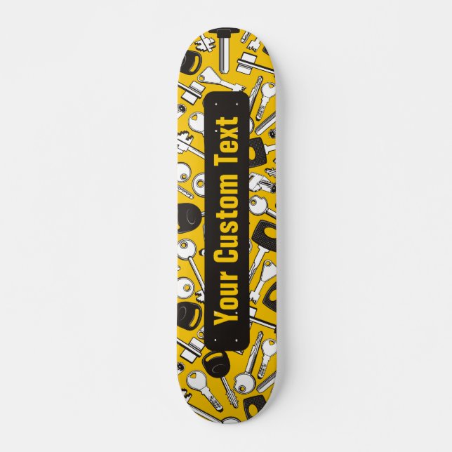 Set of Keys Background Skateboard (Front)