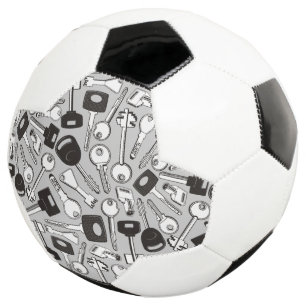 Set of Keys Background Soccer Ball