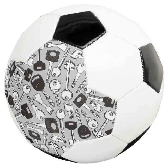 Set of Keys Background Soccer Ball (Three Quarter)