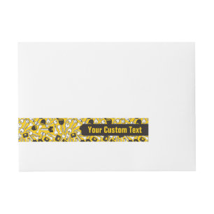 Set of Keys Background Wraparound Address Label