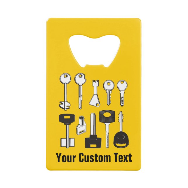 Set of Keys Credit Card Bottle Opener (Front)