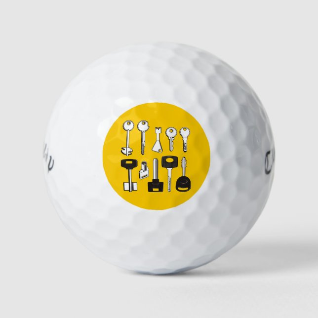 Set of Keys Golf Balls (Front)