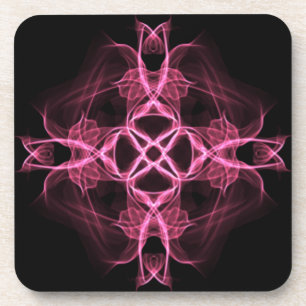 Set of Pink Celtic Cross Coaster