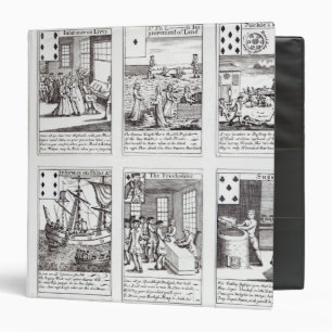Set of Playing Cards depicting Satirical Binder