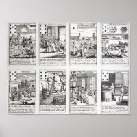 Set of Playing Cards depicting Satirical