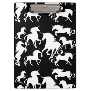 set of unicorns clipboard