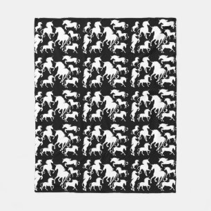 set of unicorns fleece blanket