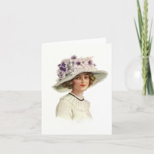 Set of Vintage Millinery Notecards (1)