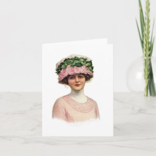 Set of Vintage Millinery Notecards (2)