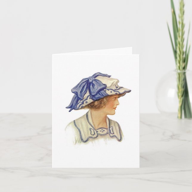 Set of Vintage Millinery Notecards [6B] (Front)