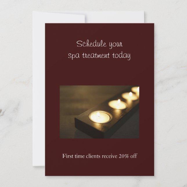 Set of Votive Candles Invitation (Front)