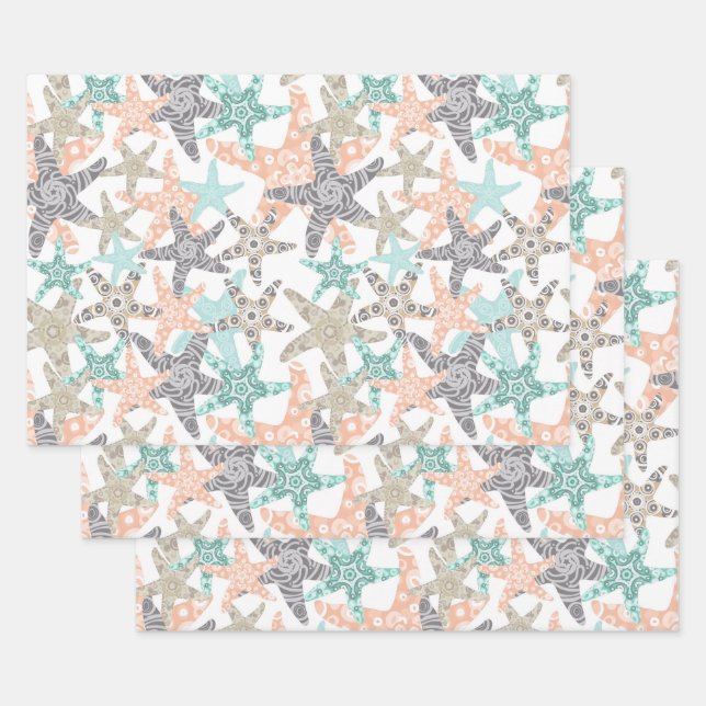 Set papier Motif sans écaille Starfish (Lot)