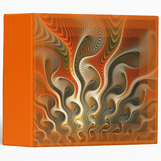 Set Phasers Abstract Orange Binder (Front/Spine)