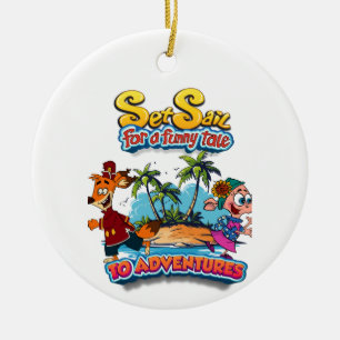 Set Sail for a Funny Tale island Ornaments